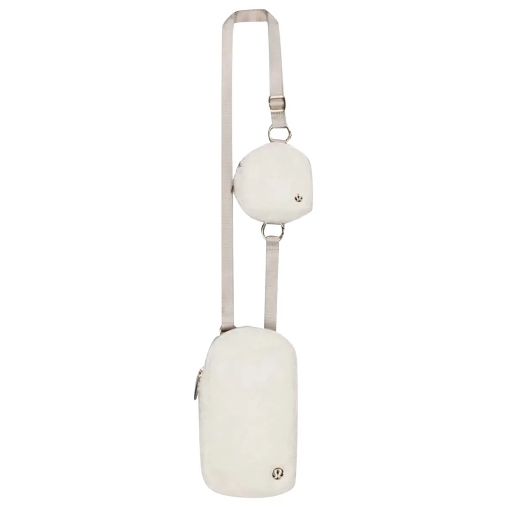 Lululemon Sherpa Fleece Modular Phone Crossbody Bag White